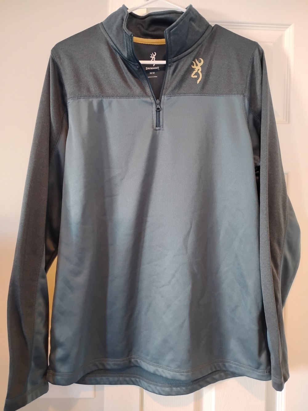 Men's M, Browning fleece lined pullover sweatshirt, lightweight activewear